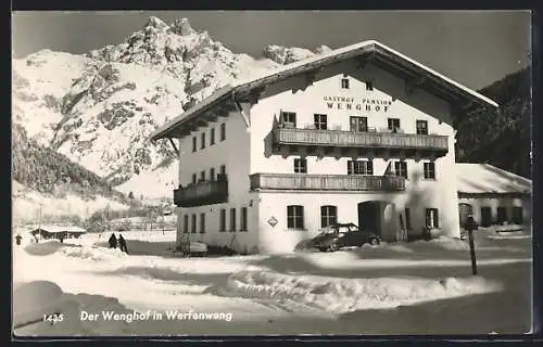 AK Werfenweng, Gasthof Wenghof im Winter