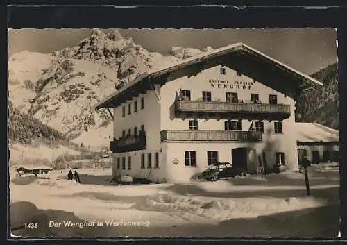 AK Werfenweng, Gasthof Wenghof im Winter