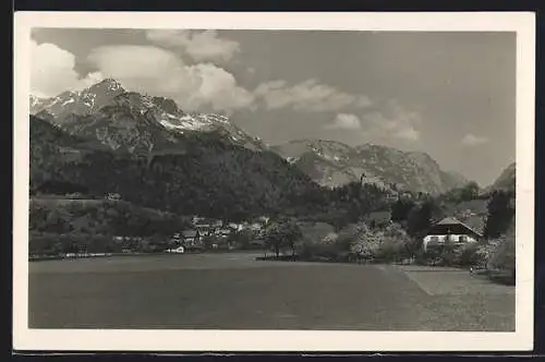 AK Werfen, Panoramablick gegen das Hagengebirge