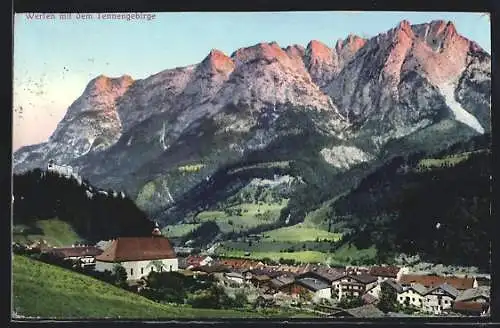 AK Werfen, Panorama mit Tennengebirge