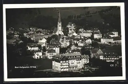 AK Bad-Hofgastein, Gesamtansicht mit Kirche, Luftbild