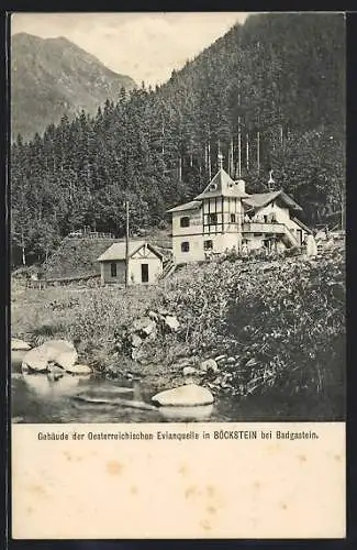 AK Böckstein bei Badgastein, Gebäude der Österreichischen Evianquelle