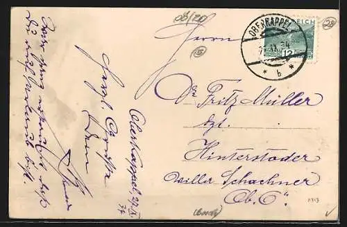 AK Oberkappel, Teilansicht aus der Vogelschau