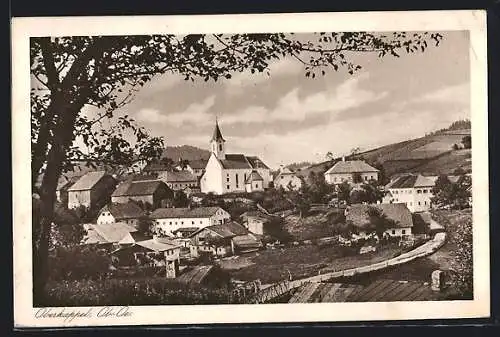 AK Oberkappel, Ortsansicht mit Kirche