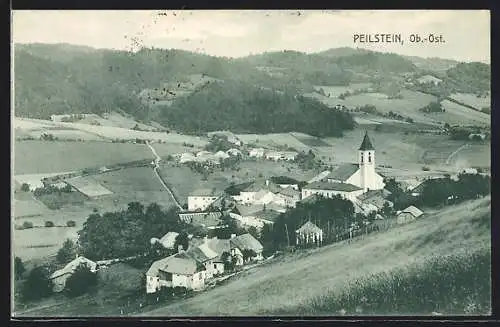 AK Peilstein, Blick vom Berg auf den Ort