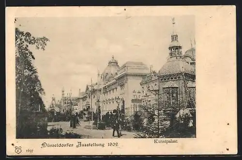 AK Düsseldorf, Ausstellung 1902, Kunstpalast