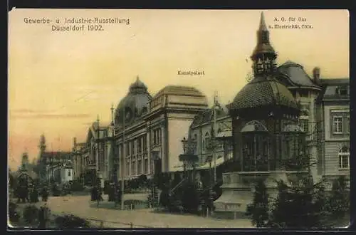 AK Düsseldorf, Gewerbe-und Industrie-Ausstellung 1902, Kunstpalast