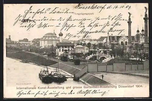 AK Düsseldorf, Internationale Kunst- und grosse Gartenbau-Ausstellung 1904, Vergnügungspark