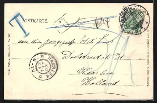 AK Düsseldorf, Gewerbe- und Industrie-Ausstellung 1902, Partie am Rhein