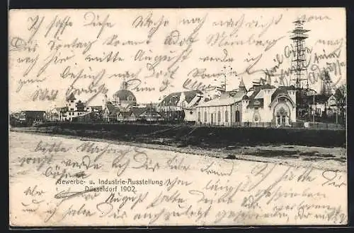AK Düsseldorf, Gewerbe- und Industrie-Ausstellung 1902, Ausstellungsgelände