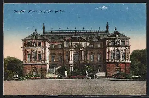 AK Dresden, Palais im Grossen Garten