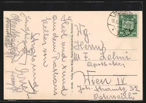 AK Stralsund, Rathaus mit Nicolaikirche