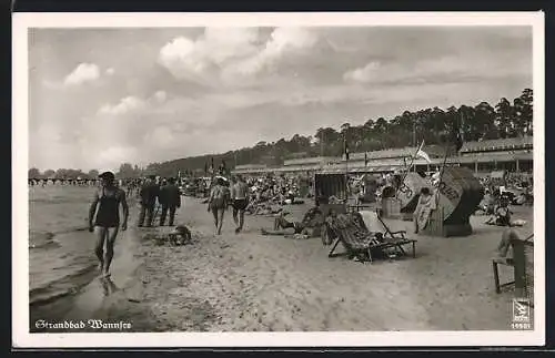 AK Berlin-Wannsee, Partie im Strandbad