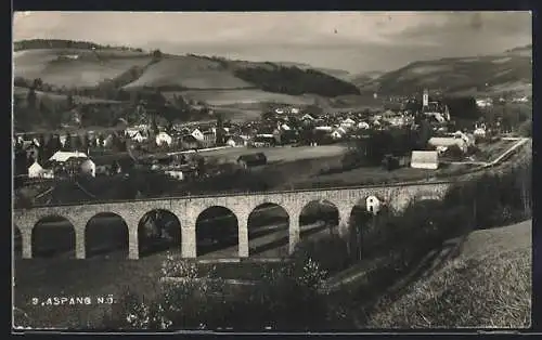 AK Aspang, Blick auf das Viadukt