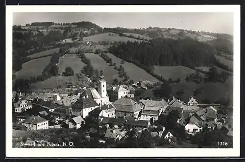 AK Ybbsitz, Ortsansicht mit Kirche