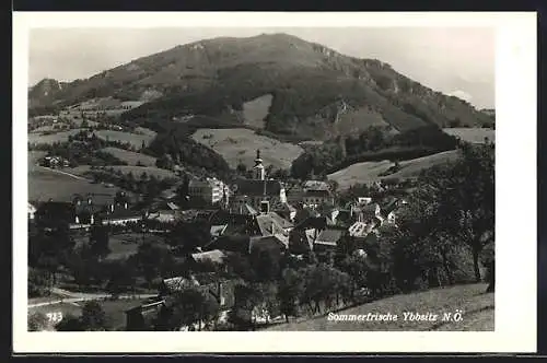 AK Ybbsitz, Totalansicht mit Kirche