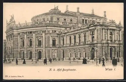 AK Wien I, Ansicht vom k. k. Hof-Burgtheater