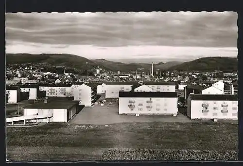 AK Lahr-Dinglingen, Blick über die neue Siedlung auf die Stadt