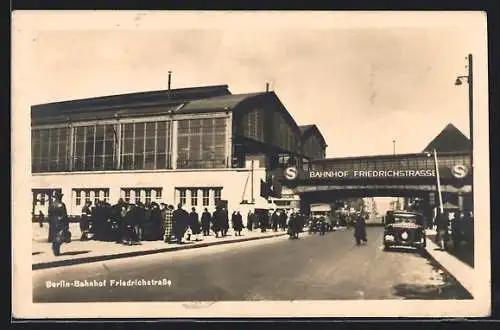 AK Berlin, Bahnhof in der Friedrichstrasse