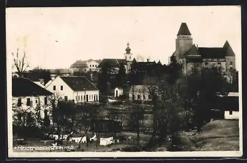 AK Heidenreichstein, Teilansicht mit Schloss