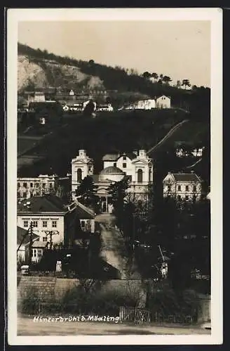 AK Hinterbrühl b. Mödling, Teilansicht aus der Vogelschau