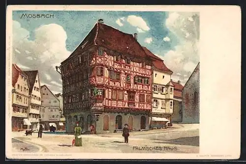 Künstler-AK Karl Mutter: Mosbach, Palm`sches Haus