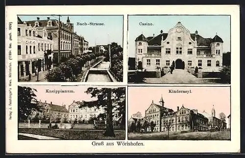 AK Wörishofen, Kneippianum, Kinderasyl, Bach-Strasse