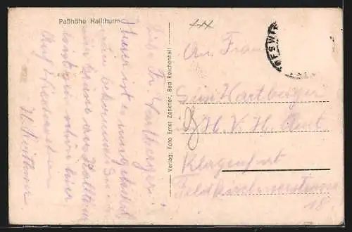 AK Hallthurm, Passhöhe Hallthurm mit Hotel