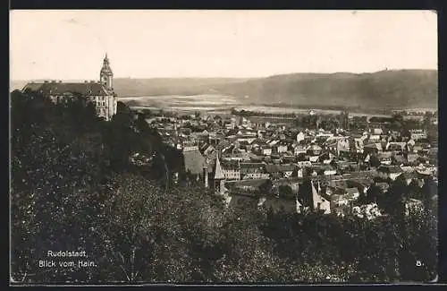 AK Rudolstadt, Blick vom Hain