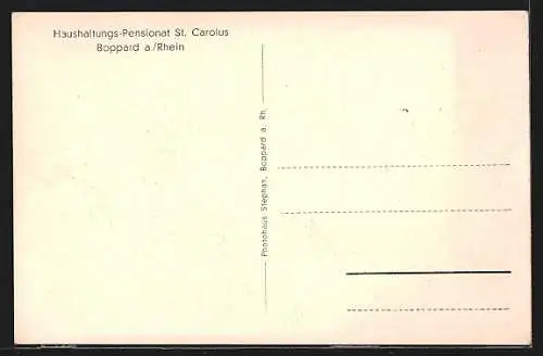 AK Boppard / Rhein, Haushaltungs-Pensionat St. Carolus