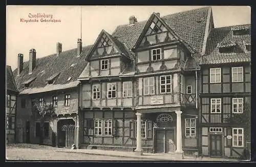 AK Quedlinburg, Klopstocks Geburtshaus