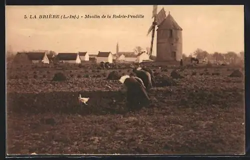AK La Brière, Moulin de la Rodrie-Pendille