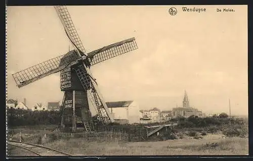 AK Wenduyne, De Molen, Teilansicht mit Windmühle