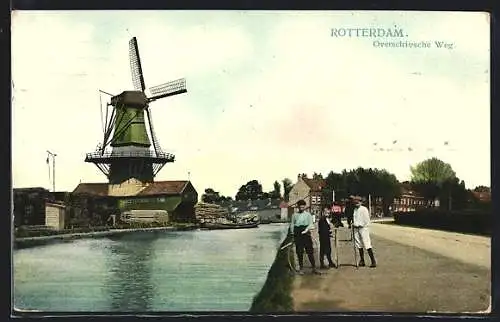 AK Rotterdam, Overschiesche Weg, Molen