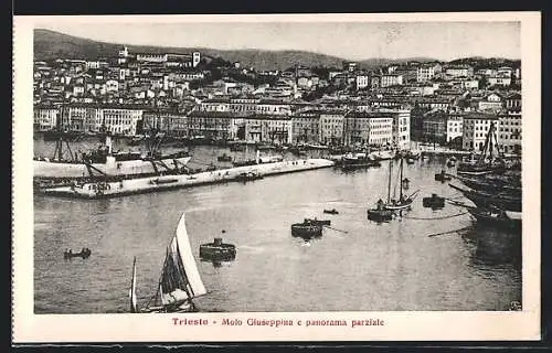 AK Trieste, Molo Guiseppina e panorama parziale