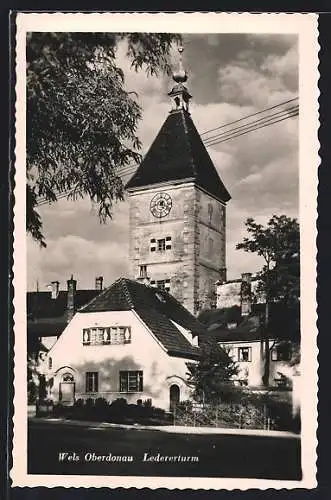 AK Wels /Oberdonau, Am Ledererturm