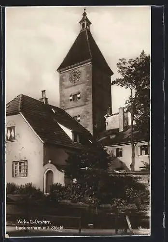 AK Wels, Ledererturm mit Stöckl