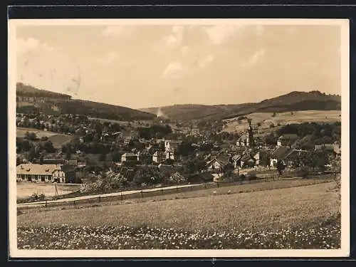 AK Gersfeld /Rhön, Blick ins untere Fuldatal