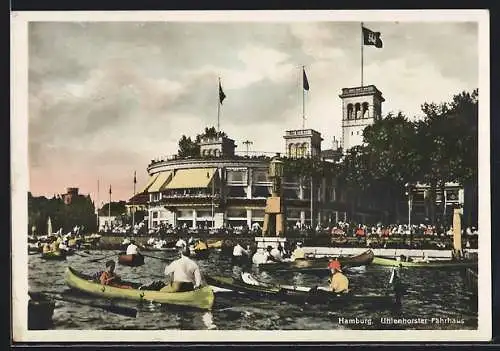 AK Hamburg, Kanus am Uhlenhorster Fährhaus