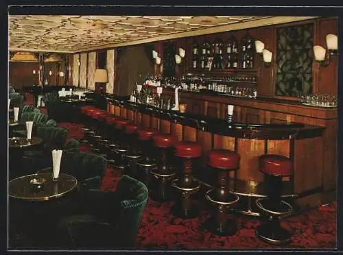 AK Hamburg-St.Georg, Hotel Reichshof mit Bar