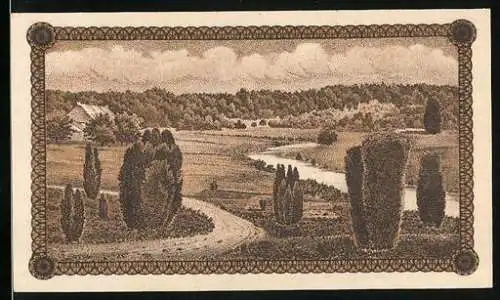 Notgeld Walsrode 1919, 25 Pfennig, Landschaftsbild, Fallingbostel