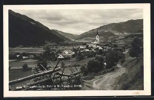 AK St. Peter a. K., Totalansicht im Katschtal