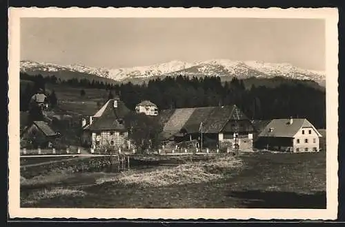AK Stadtlob, Ortsansicht mit Zirbitzkogel 2394m