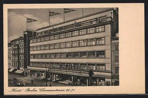 AK Berlin-Wedding, Hertie Kaufhaus, Chausseestrasse 69-71