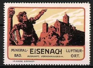 Reklamemarke Eisenach, Schloss und Denkmal