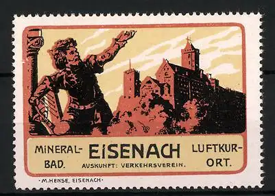 Reklamemarke Eisenach, Schloss und Denkmal