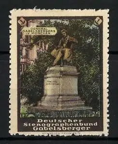 Reklamemarke München, Denkmal Gabelsberger, Deutscher Stenographenbund Gabelsberger