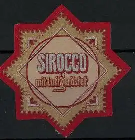 Reklamemarke Sirocco mit Luft geröstet