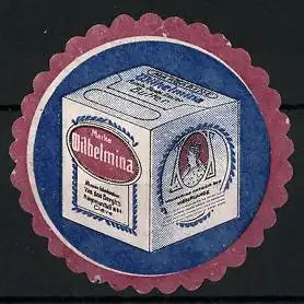 Reklamemarke Wilhelmina Butter, Butterwürfel