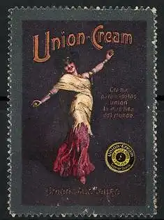 Reklamemarke Union-Cream, Schuh- und Lederputzcreme, Spanierin beim Tanz